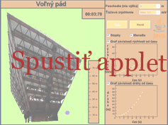 applet voľný pád